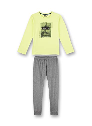 Preisvergleich Produktbild Sanetta Jungen Schlafanzug lang gelb Pyjamaset, New Lime, 176