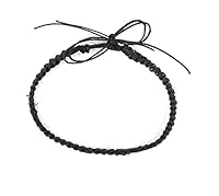 Algopix Similar Product 2 - BEACH HEMP JEWELRY Black Anklet