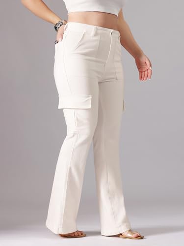 Image of Miss Chase A+ Women's Bootcut High Rise Stretchable Denim Jeans