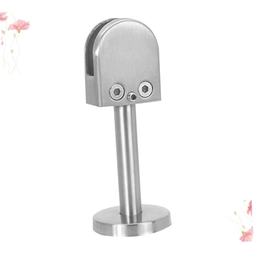 Soporte para estantes de acero inoxidable y abrazadera de vidrio 6