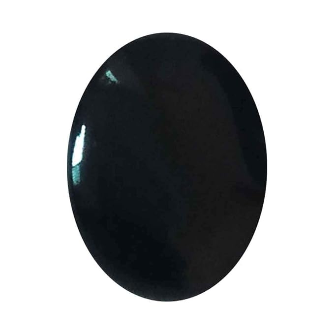 Hakik stone Sulemani de 15,25 ratti une gemme noire rare d'une grande pureté