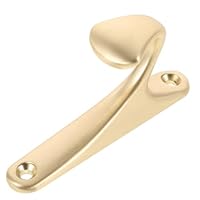 Baluue Metal Single Hanging Hook for Home Wall Mounted Coat Rack Sturdy Material with Elegant Brushed Finish Modern Style Wall Hook for Living Hallway Entryway Clothes Storage