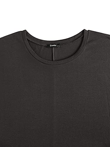 Image of ZANZEA Women's Off The Shoulder Batwing Tops Casual Loose Oversized Tshirts Long Sleeve Fall Pullover Sweater Tops
