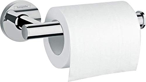 hansgrohe Logis Universal - Toilettenpapierhalter, Klopapierhalter für Wandmontage, Klorollenhalter, verdeckte Befestigung, Badezimmer Zubehör, Chrom, 41726000