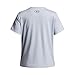 Under Armour Girls' Tech Print Fill Short Sleeve T Shirt, (453) Blue Calm / / Washed Navy, Large