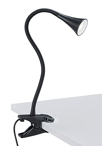 Reality Leuchten LED Klemmleuchte Viper R22398102, Kunststoff schwarz, inkl. 3 Watt LED