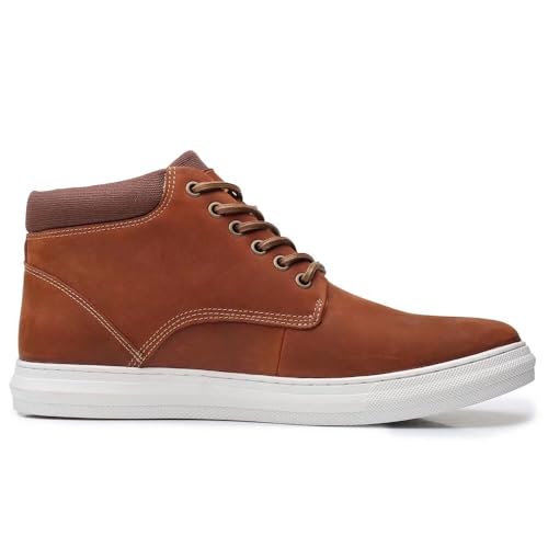 Image of Arkbird Casual Sneaker Boots, High-Top Sneakers Lace-up Leather Chukka Shoes for Men