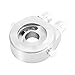 X AUTOHAUX Universal Car Aluminum Alloy Oil Filter Cooler Sandwich Thread Plate Adapter Oil Cooler Kit Silver Tone M20x1.5 1/8 NPT