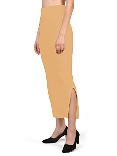 Image of Mehrang Stretchable Saree Shapewear Petticoat for Women, Cotton Blended,Petticoat,Skirts for Women,Shape Wear Dress for Saree