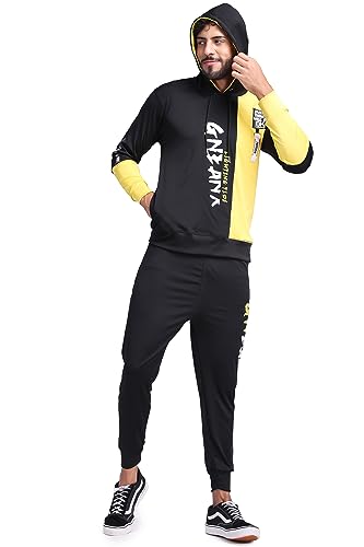 Image of YELLOW TREE Polyester Printed Tracksuits for Men | Running & Sports Tracksuits | Full Sleeve Tracksuits