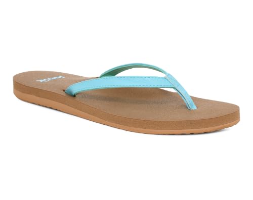 Image of Sanuk Yoga Joy Womens Flip Flops | Yoga Mat Footbed | Sandals for Women | Womens Yoga Sandals | Women's Beach Sandals