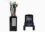 Hominas Elektrofahrrad Bürstenloser Motor Controller Kit, 3 Modus 26A 36V 500W Sinuswellen Controller mit S-100 Farb LCD Instrument für E-Bike Elektroroller