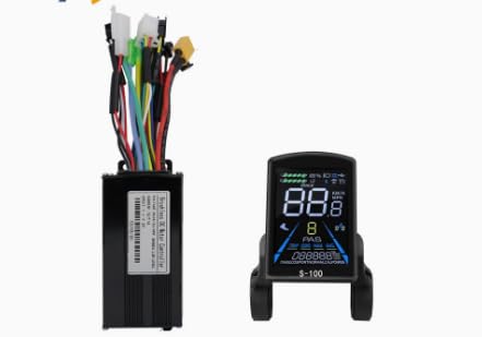 Elektryczny bezszczotkowy kontroler silnika, 3 tryby 26 A, 36 V, 500 W, fala sinusoidalna, kontroler z kolorowym instrumentem LCD S-100 do skuterów elektrycznych