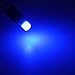 DODOFUN T10 Ceramics Interior Exterior Bright LED Light 168 175 194 2825 W5W Size Bulb Deep Blue Color (Pack of 10)