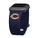 Game Time Chicago Bears Silicone Sport Watch Band Compatible with Apple Watch (42/44/45mm Navy)