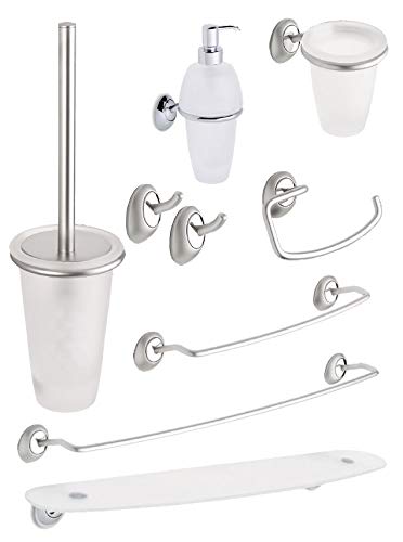 Preisvergleich Produktbild SATIN BADEZUBEHÖR FÜR PARETE 8 STÜCK