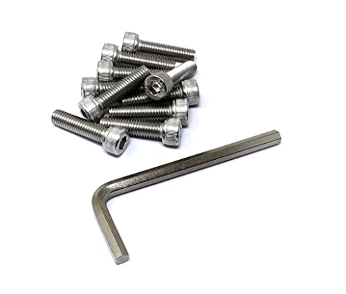 Image of iexcell 10 Pcs M8 x 30mm Thread Pitch 1.25 mm Stainless Steel 304 Hex Socket Head Cap Screws Bolts Kit