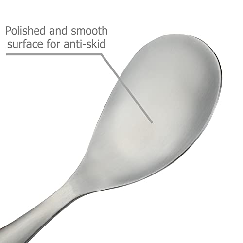 Eiks Rice Paddle Spoon Stainless Steel Spatula For Rice Mashed Potato Salads, Apply For Kitchen Home Restaurant Serving #TOP5