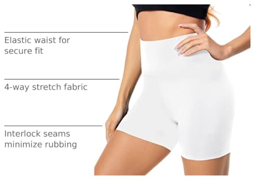 Image of FULLSOFT High Waisted Biker Shorts for Women-5 inch Tummy Control Fitness Athletic Workout Running Yoga Gym Shorts