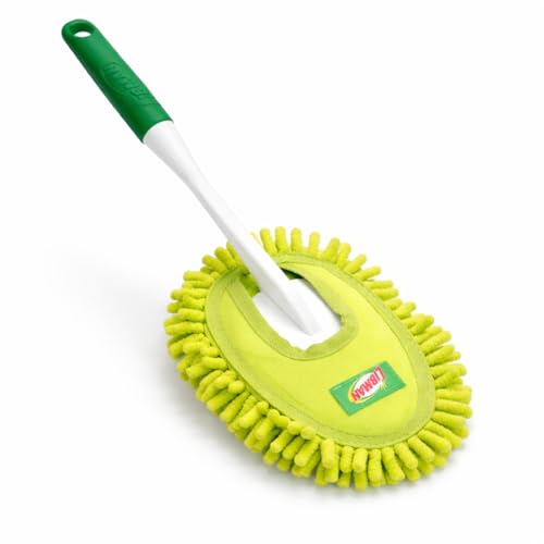 LIBMAN Microfiber Duster for Car Cleaning - Reusable Washable Hand Duster for Furniture, Screens, Shelves, Blinds - Traps Dust & Allergens