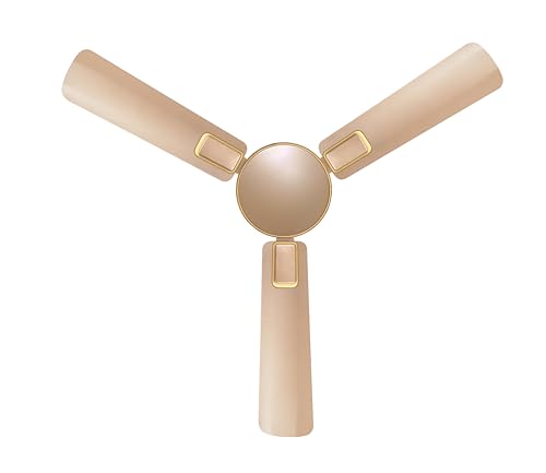 Image of Sujata BLDC Fan | 3-Yrs Warranty | Ceiling Fan for Living Room /Bedroom with Remote Control, High caliber, H-Class insulation winding, BEE Star Rated, Decorative ceiling fan (Topaz Gold-Impresso)