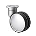 Richelieu Hardware 2310050145 Dual Design Swivel Caster, 3-1/16 in (78 mm) Wheel Diameter, Aluminum