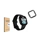 Shunwige Displayschutzfolie aus gehärtetem Glas für Fitbit Versa 4 / Versa 3, Fitbit Sense 2 / Sense Soft HD Transparent PMMA, Smartphone Härtungsfolie, HD, 9H Härte, kratzfest.