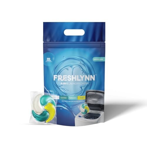 Image of 4-in-1 Dissolvable Magic Laundry Capsules - 90 Pcs | Bioenzyme Tough Stain Removal | 1 Drop = 15 Clothes | For Front & Top Load Machines | Softens, Brightens & Freshens | No Mess, No Measure