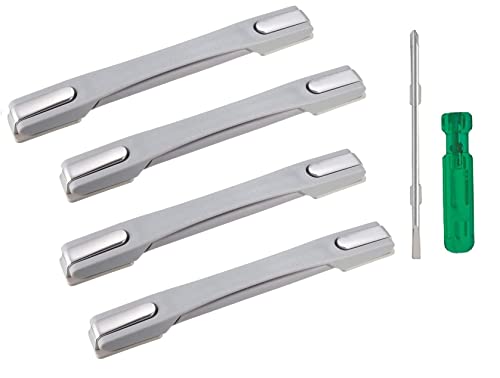 Image of Black Spare Strap Handle Repair & Replacement for VIP, Skybag, Safari, American turister Suitcase Box Luggage,Trolley Suitcases (4GREY Handle+1SCREW)