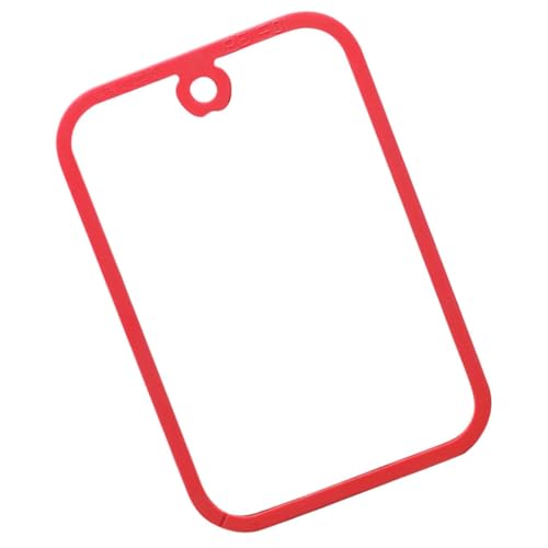 Planche à découper en verre trempé rectangulaire rouge Healvian - 2