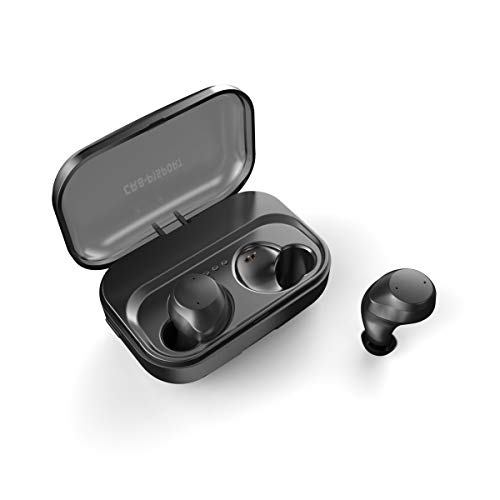 Cre8 Sounds Wireless Waterproof Bluetooth Wireless Earbuds Black and Rose Gold (Black)