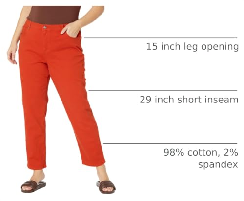 Image of Gloria Vanderbilt Womens Amanda Classic High Rise Tapered Jean Petite
