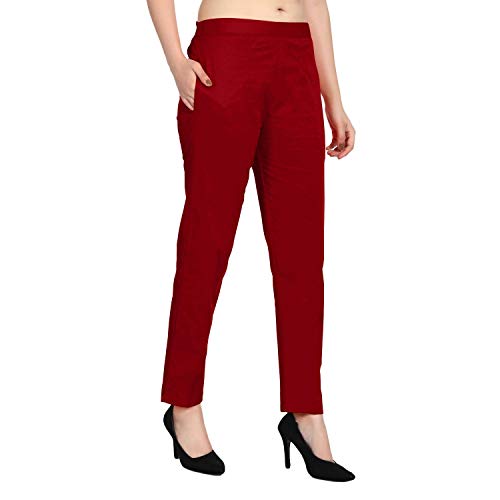Image of SriSaras Women's Premium Cotton Trousers /Pants