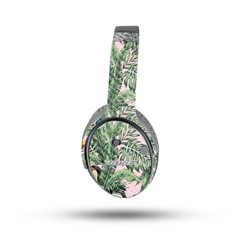 Image of MightySkins Carbon Fiber Skin Compatible with Bose QuietComfort 35 II Headphones - Hidden Toucan | Protective, Durable Textured Carbon Fiber Finish | Easy to Apply