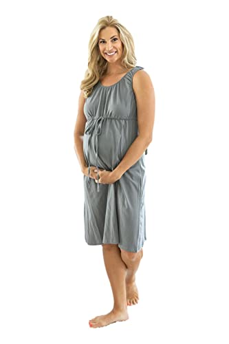 Image of Baby Be Mine Labor and Delivery Gown for Hospital – 3-in-1 Labor/Delivery/Nursing Gown – Maternity Sleepwear