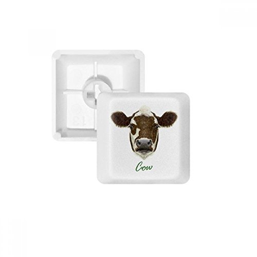 Keycaps PBT Laitiers Vache marron et blanc pour clavier OEM