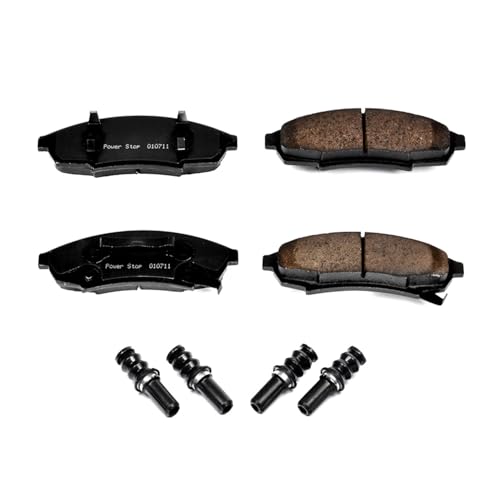 Image of PowerStop Front Brake Pads for Buick Regal 1988-96 |Chevrolet Lumina 1990-01 |Monte Carlo 1995-99 |Oldsmobile Cutlass 1997 - Z17 Ceramic Brake Pads with Installation Hardware, 17-376