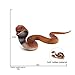 SIENON Realistic Fake Snakes Toy Soft Rubber Snake Figure Garden Snake Scare Birds and Squirrels, Cobra Action Model Snake Toy Figurines Stress Relief Toys Halloween Prank Props