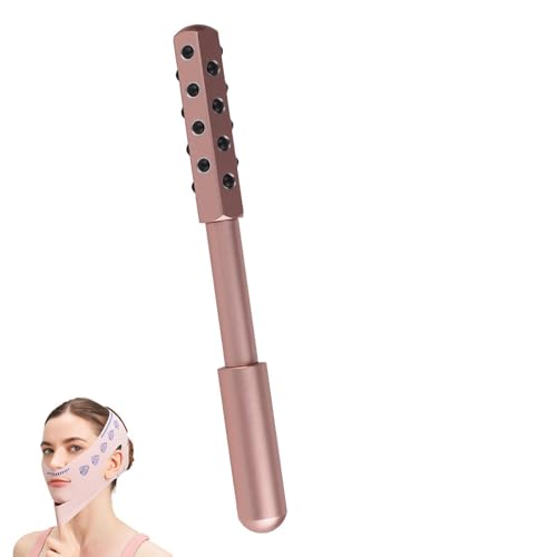 Radiance Roller - Gesichtsroller mit Wiederverwendbare V Gesichtsmasken, Face Massager, Gesichtsmassagegerät, Germanium Stein Gesichtsmassage Roller, für Lifting und Beruhigen, Massageroller Gesicht