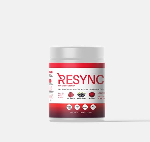 RESYNC Pré-treino em pó com óxido nítrico, sabor maracujá, 154 g