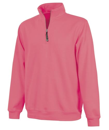Image of Charles River Apparel Men's Crosswind Quarter Zip Sweatshirt