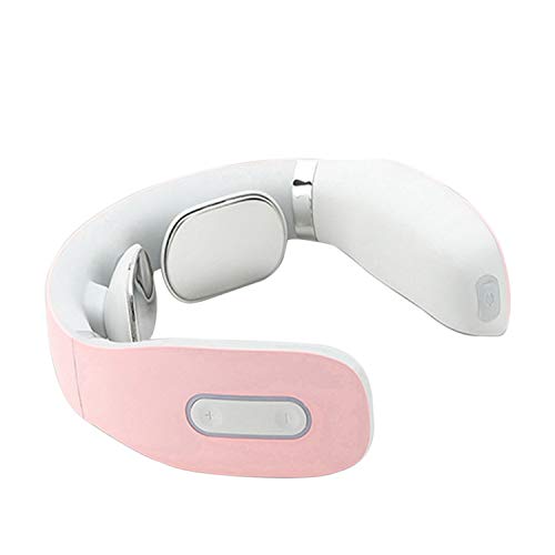 Intelligentes Nackenmassagegerät,Intelligentes Nackenmassagegerät mit beheiztem tragbarem Akku-Massagegerät 5 Modi 16-Fach Elektromassagegerät