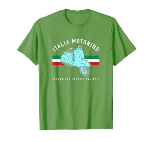 Italia Motorino - Vintage Italian Flag T-Shirt, Men, Grass Green, XX-Large
