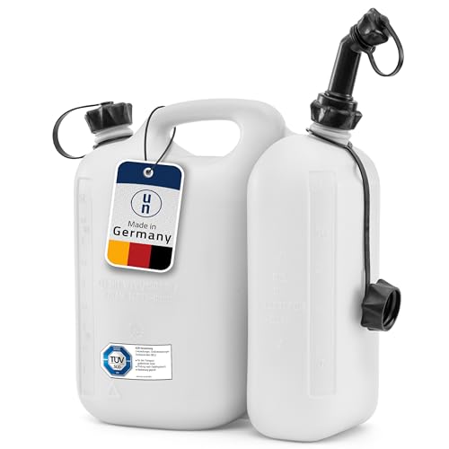 hünersdorff GmbH 824900 Réservoir Double ECO PE-HD Naturel Homologation Nu Accessoire, Noir, 5,5+3 L Blanc.