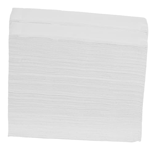 Essuie-mains blanc anti-déchirure, papier épais doux en pâte naturelle 400 feuilles
