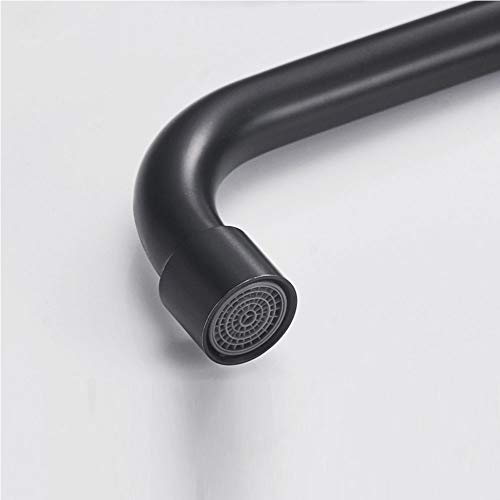 Robinet d'évier de cuisine noir pour simplifier la vaisselle