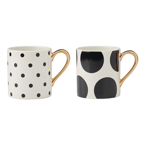 Image of Kate Spade New York Dot Assorted Mugs, Set Of 2, 1.70, White