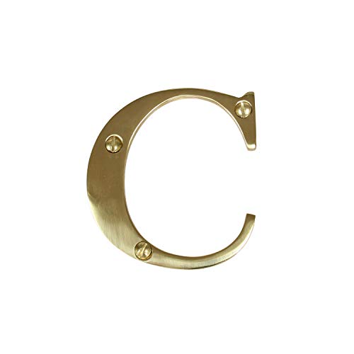 Rch Hardware Lt-Br2350-75 Brass House Letter, 3 Inch, Polished Brass #TOP3