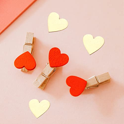 300 Pcs 0.8 Inch Unfinished Wood Heart Slices Blank Natural Wooden Hearts Shapes Ornaments Tags For Diy Wedding Art Crafts Valentine Decorations #TOP6