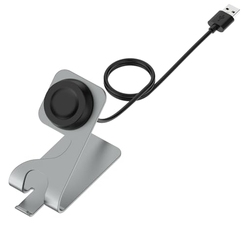 LOKEKE Compatible with Huawei Watch GT 4 46mm USB Charger Dock, Replacement USB Charger Charging Cable Dock with Desktop Stand Holder Compatible with Huawei Watch GT 4 / Watch 4/4 Pro(Grey)